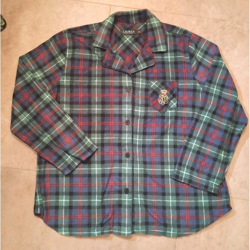 Ralph Lauren PJ Set Womens Size 1X Plaid - Picture 2 of 10